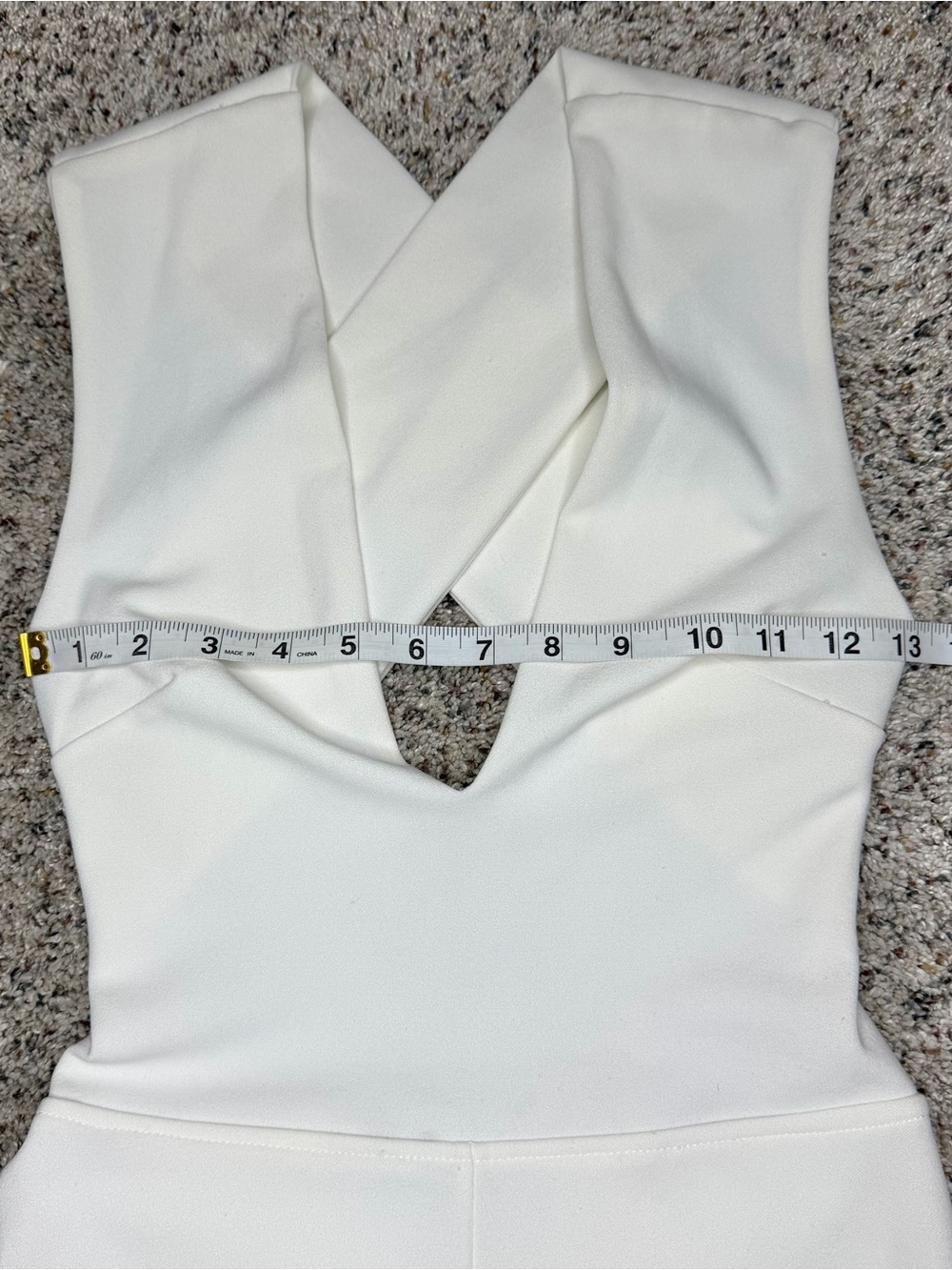 Lulus Thinking Out Loud White Backless Jumpsuit Extra Small Bridal Bride Wedding - Picture 7 of 10